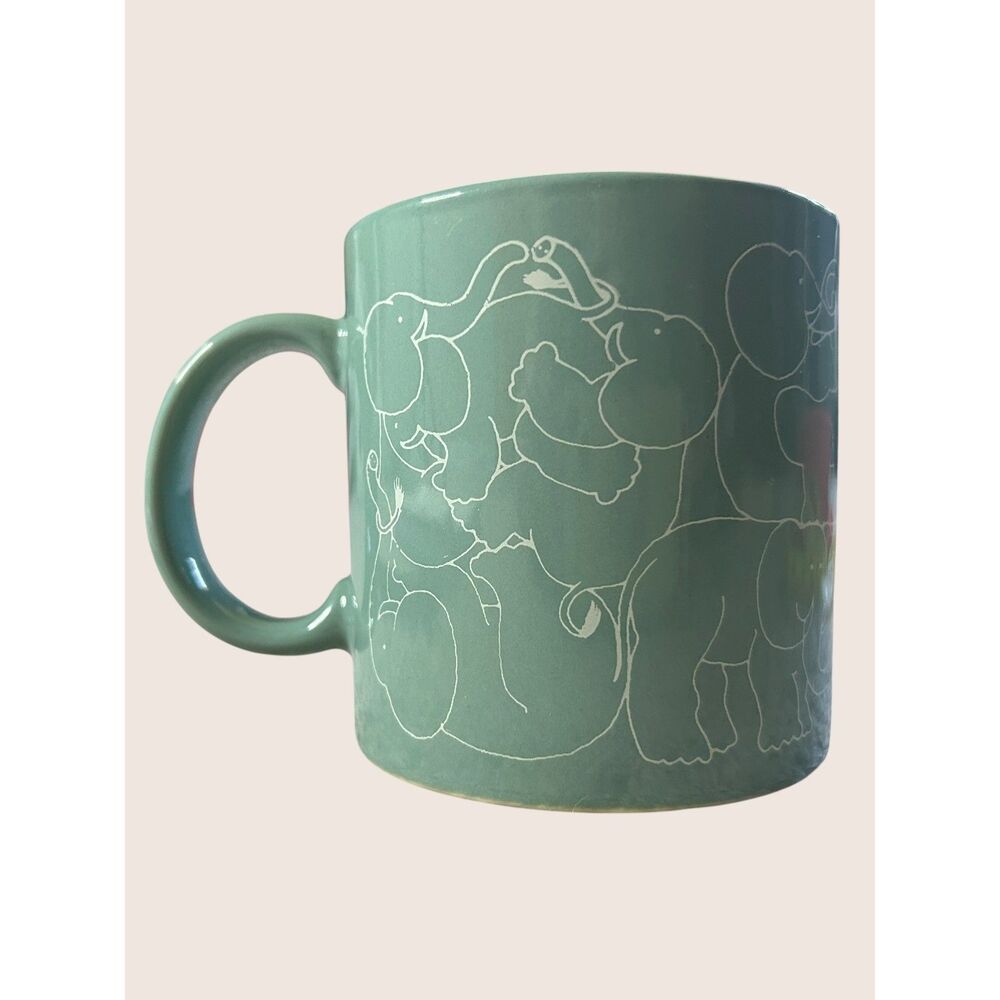 🐘 VTG NAUGHTY ELEPHANTS ORGY ANIMATES TAYLOR + NG TEAL SAN FRANCISCO 1979 MUG - Picture 4 of 8